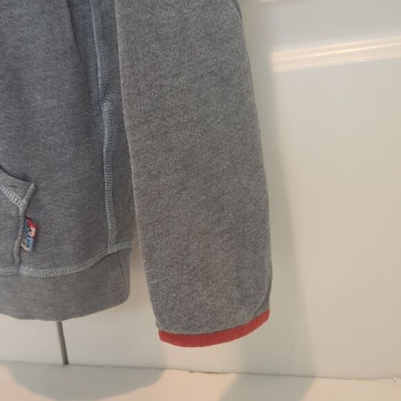 FreeCity Rainbow Jump Hoodie Pullover Sweatshirt Life Nature Love Blue/Gray 0 XS - Picture 9 of 12